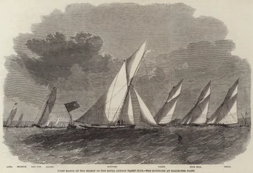 Primeiro Jogo da Temporada do Royal London Yacht Club, o Rounding at Coalhouse Point